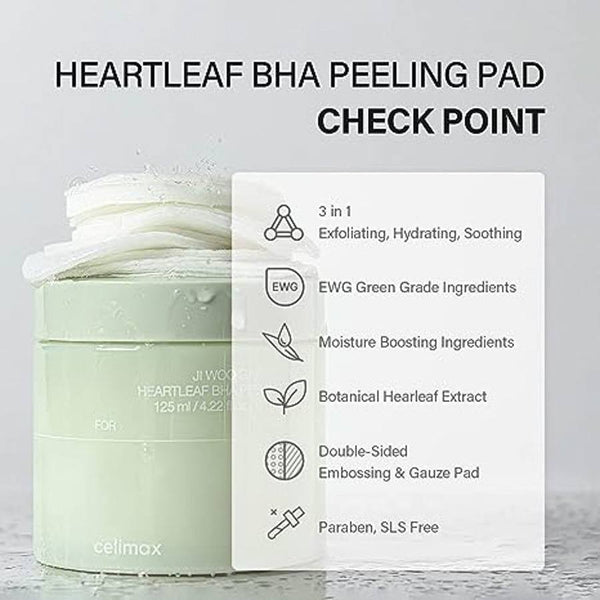 Heartleaf BHA Peeling Pad (60 stk)