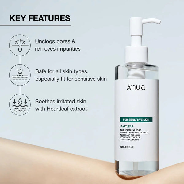 Heartleaf Pore Control Cleansing Oil, Mild 200ml