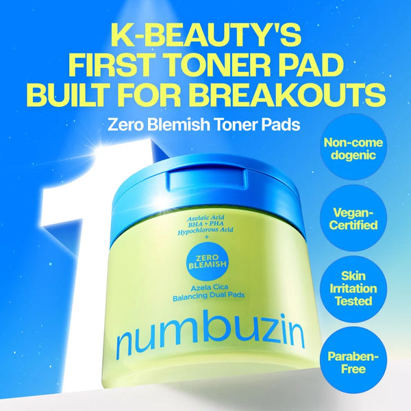 Zero Blemish Azela Cica Balancing Dual Pads 210ml (60Pads)