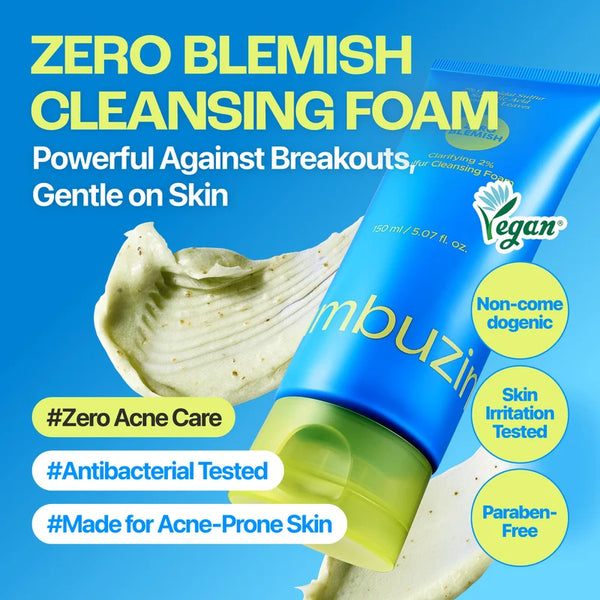 Zero Blemish Clarifying 2% Sulfur Cleansing Foam 150ml