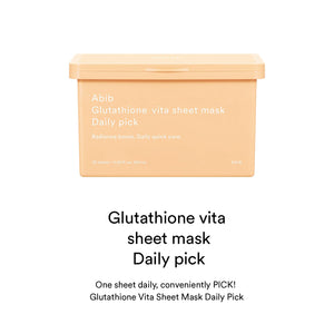 Glutathione Vita Sheet Mask Daily Pick (30 Sheets)