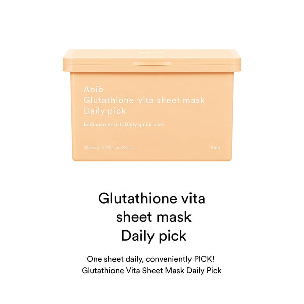 Glutathione Vita Sheet Mask Daily Pick (30 Sheets)