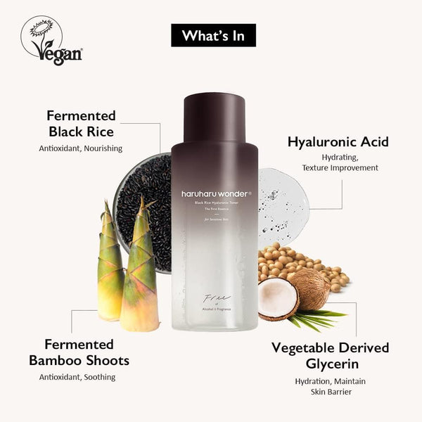 Black Rice Hyaluronic Toner For Sensitive Skin 300ml