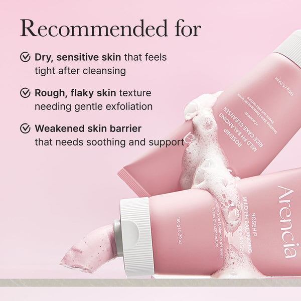 Rosehip Mild PH Balancing Rice Cake Cleanser 150g