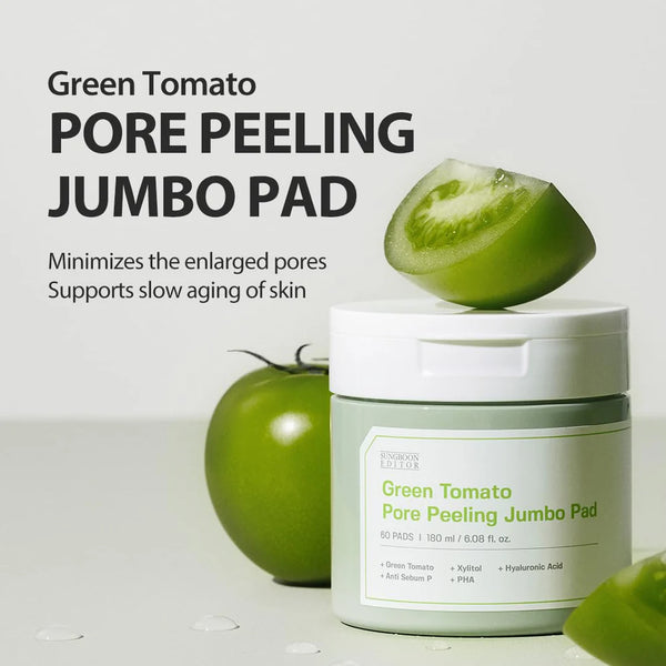 Green Tomato Pore Peeling Jumbo Pad 180ml