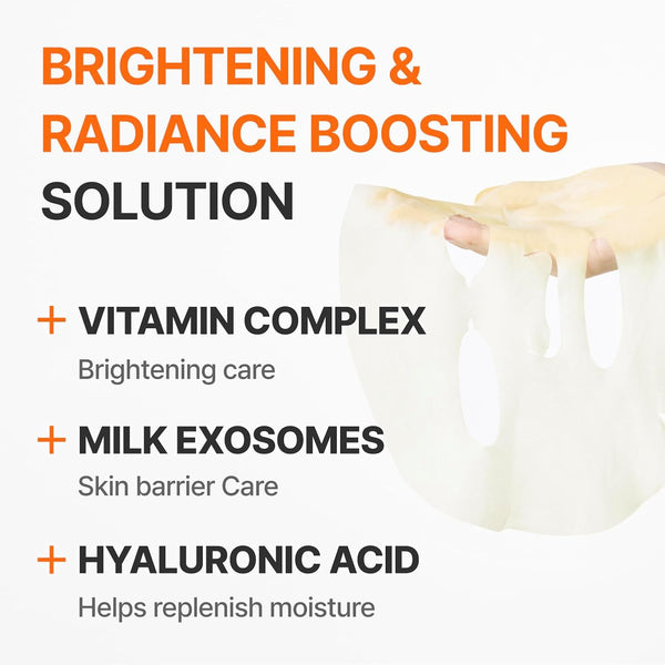 Madeca Vitamin Glowing Serum Mask – 7 stk. (130 ml)