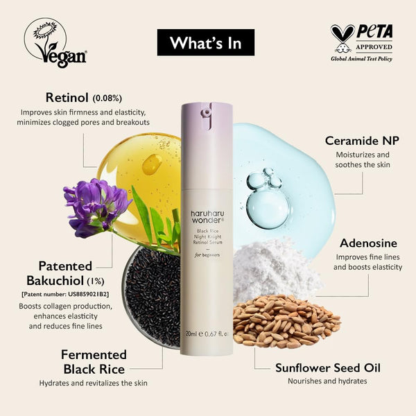 Black Rice Night Knight Retinol Serum 20ml