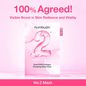 No.2 Rose PDRN Collagen Plumping Sheet Mask