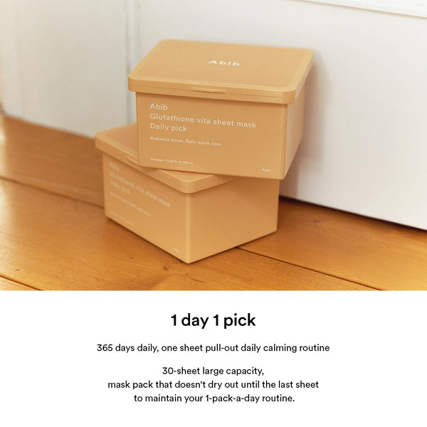 Glutathione Vita Sheet Mask Daily Pick (30 Sheets)