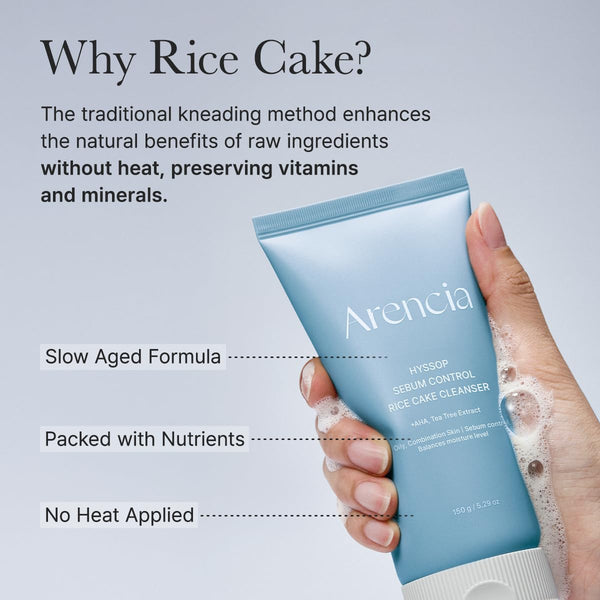 Hyssop Sebum Control Rice Cake Cleanser 150g