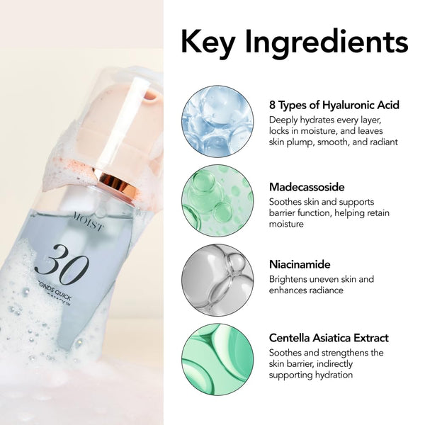 30 Seconds Quick Bubble Mask MOIST 95ml