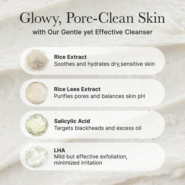 Rice + LHA Pore Control Rice Cake Cleanser 150g