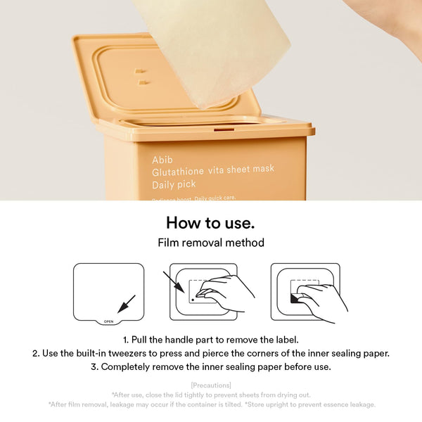 Glutathione Vita Sheet Mask Daily Pick (30 Sheets)