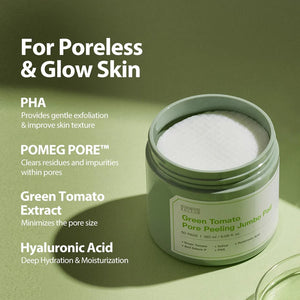 Green Tomato Pore Peeling Jumbo Pad 180ml