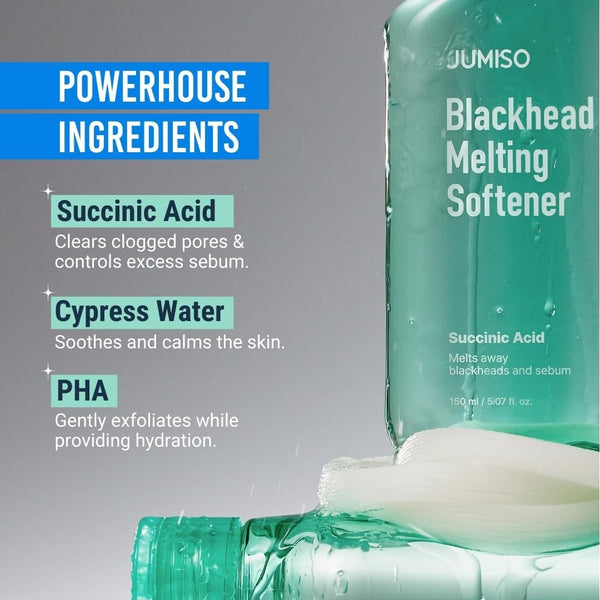 Blackhead melting softner 150ml + cotton pad(40pads) + cotton Swab 10stk