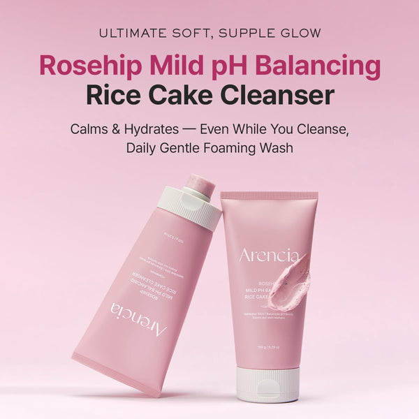 Rosehip Mild PH Balancing Rice Cake Cleanser 150g
