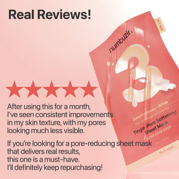 No.3 Tingle-Pore Softening Sheet Mask