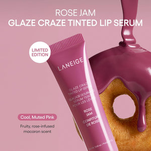 Glaze Craze Tinted Lip Serum 12g Rose Jam