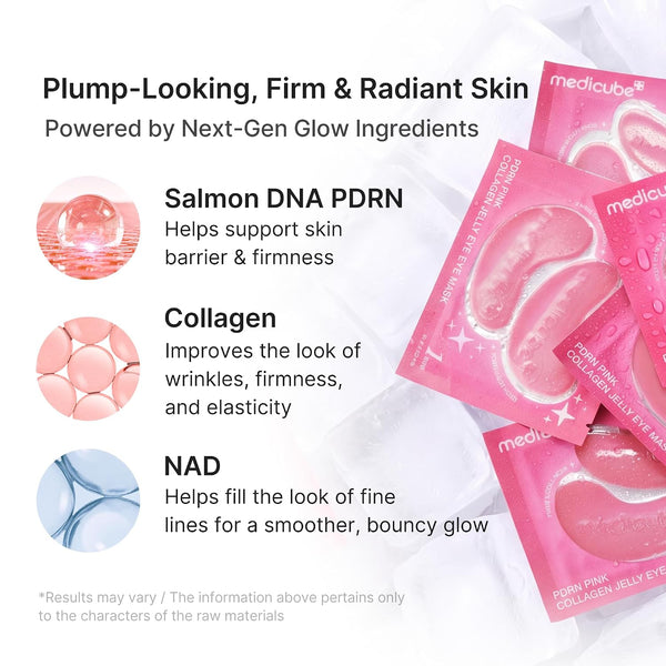 PDRN Pink Collagen Jelly eye Mask 6 stk