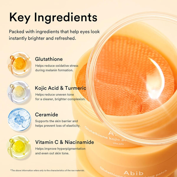 Glutathione Kojic Acid Eye Patches