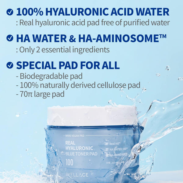 Real Hyaluronic Blue Toner Pad