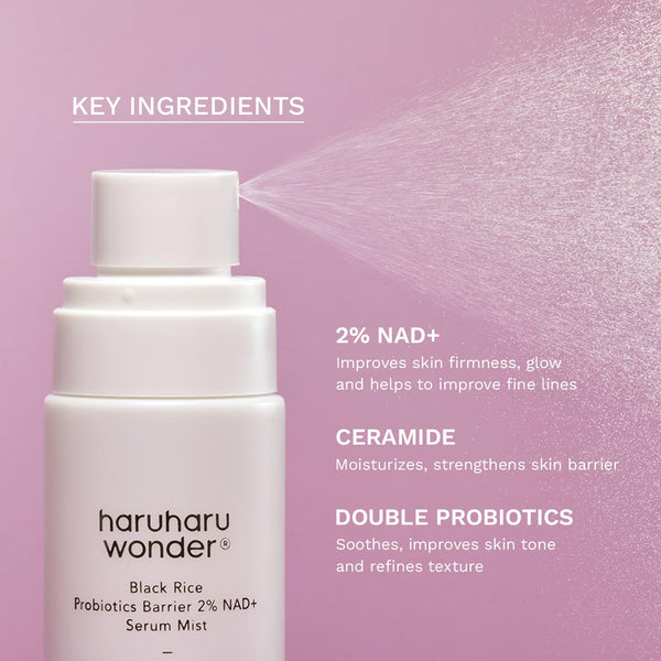 Black Rice Probiotics Barrier NAD+ Serum Mist 80ml