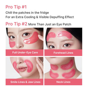 PDRN Pink Collagen Jelly eye Mask 6 stk