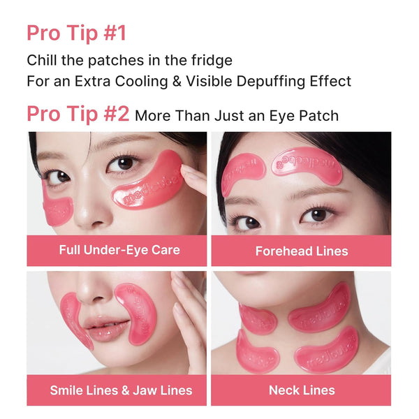 PDRN Pink Collagen Jelly eye Mask 6 stk