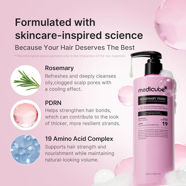 Rosemary PDRN Clarifying Thickening Shampoo 400ml