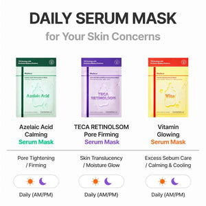 Madeca Azelaic Acid Calming Serum Mask – 7 stk. (130 ml)