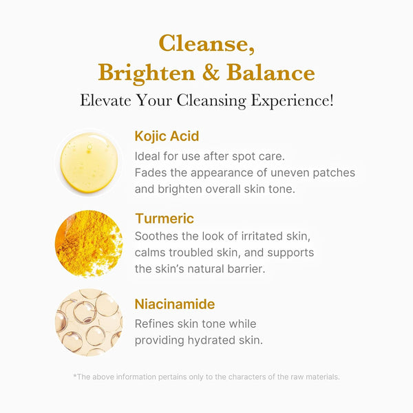 Kojic Acid Turmeric Toning Cleanser