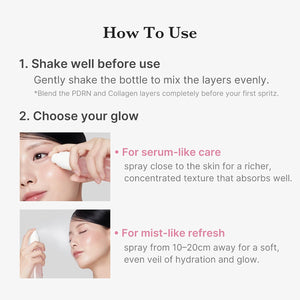 Pink PDRN Collagen Glow Jelly Mist Serum 100ml