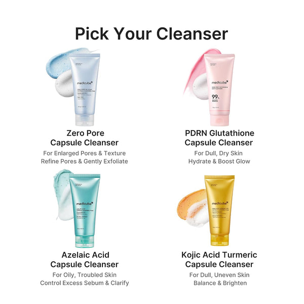 PDRN Pink Glutathione Capsule Foam Cleanser