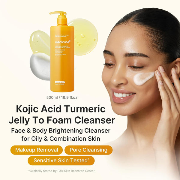 Kojic Acid Turmeric Gel to Foam Cleanser 500ml
