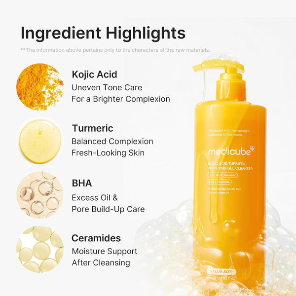 Kojic Acid Turmeric Gel to Foam Cleanser 500ml