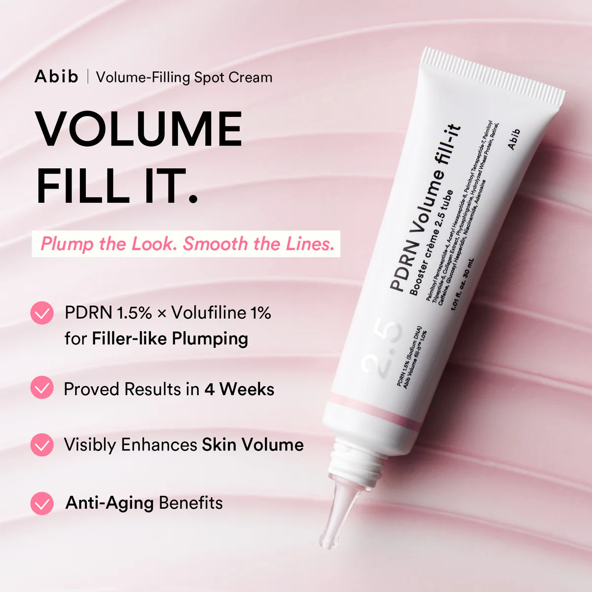 PDRN Volume fill-it Booster crème 2.5 tube 30ml