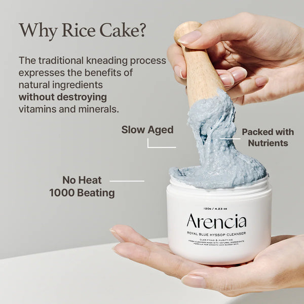 Frech Blue Hyssop Rice Mochi Cleanser 120G