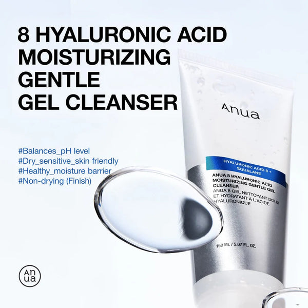 8 HYALURONIC ACID MOISTURIZING GENTLE GEL CLEANSER 150ml