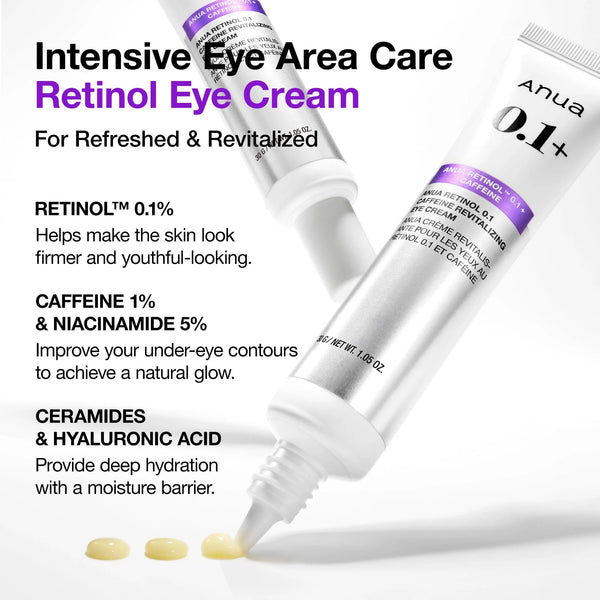 Retinol 0.1 Caffeine Revitalizing Eye Cream 30ml