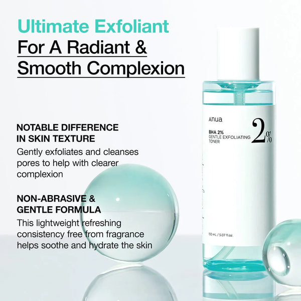 BHA 2 GENTLE EXFOLIATING TONER 150ml