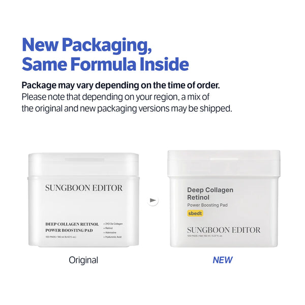 Deep Collagen Retinol Power Boosting Pad 190ml (100pcs)